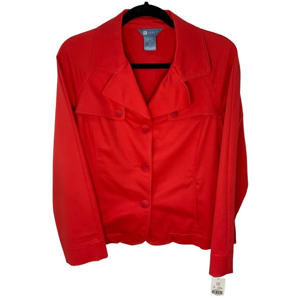 Koret jacket blazer size medium coral NWT